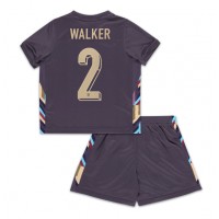 Maglie da calcio Inghilterra Kyle Walker #2 Seconda Maglia Bambino Europei 2024 Manica Corta (+ Pantaloni corti)